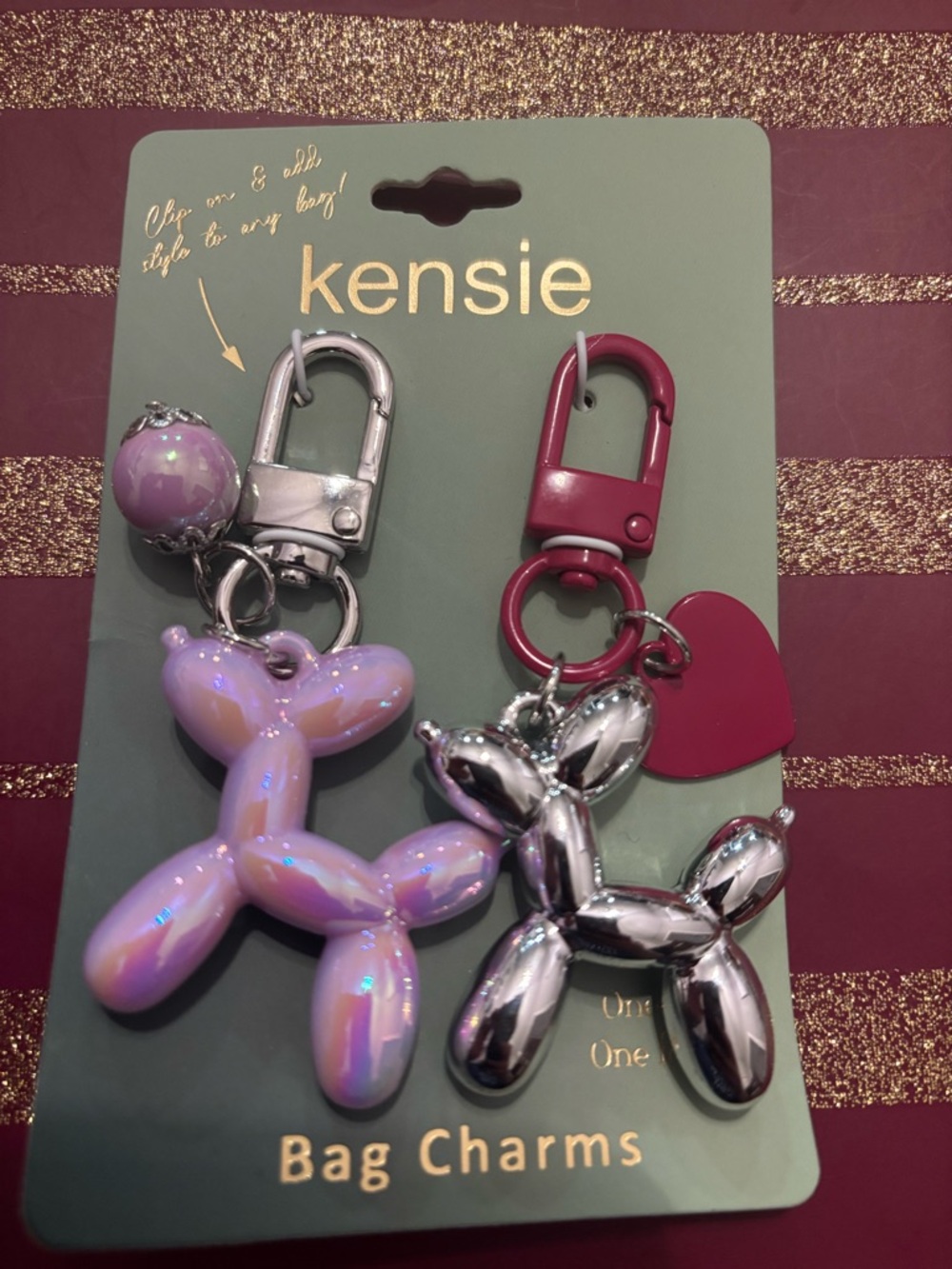 Bestie Balloon Dog Bag Charm Duo — One for You, One for Your Bestie